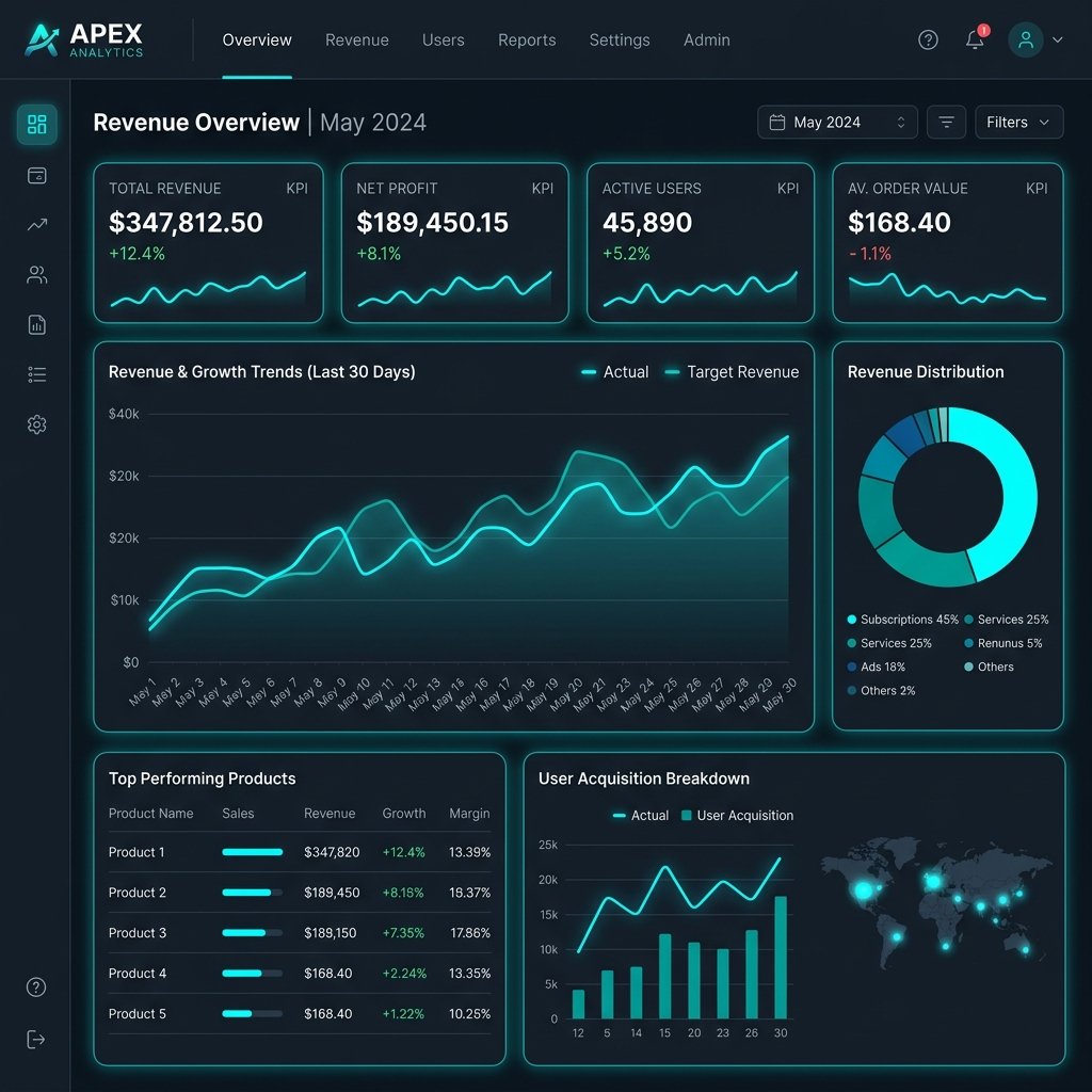 Attribution Dashboard Mockup